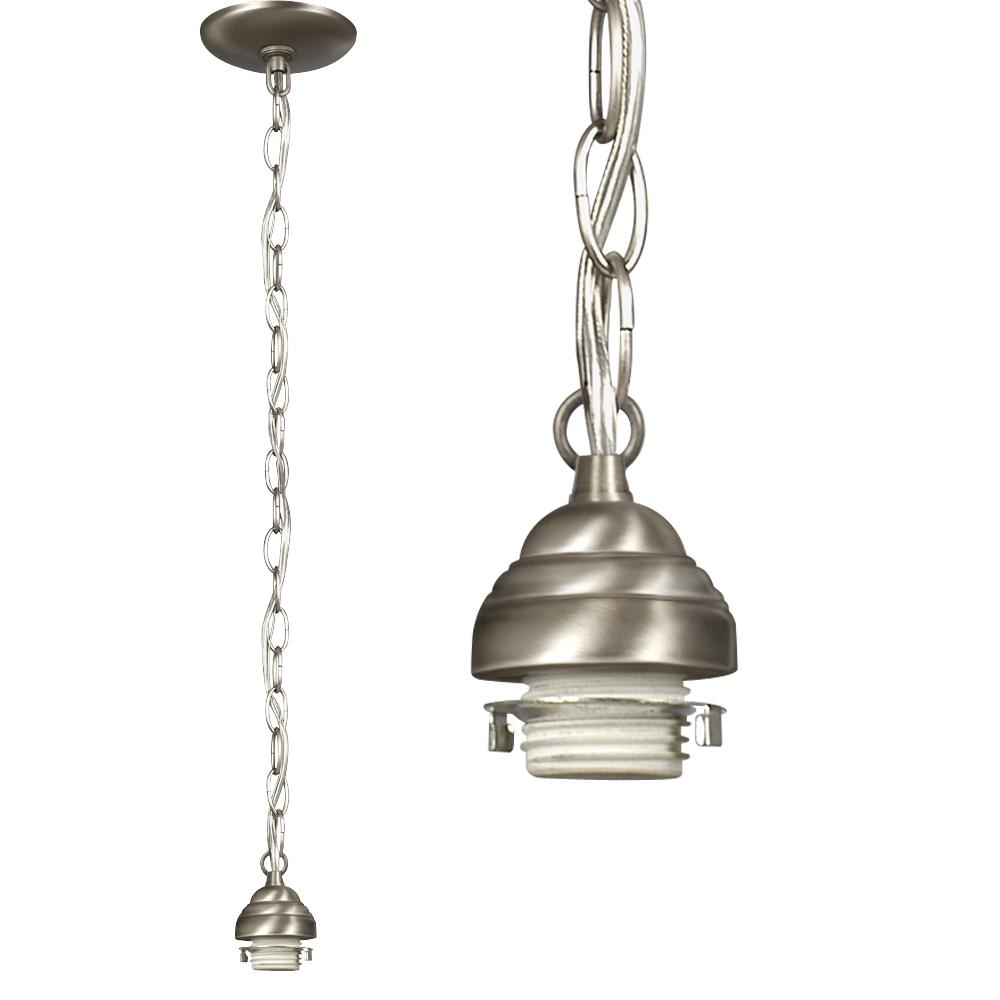 Mini Pendant Holder w/ 36" Chain - Pewter