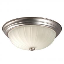  635023PT 226EB - Flush Mount Ceiling Light - in Pewter finish with Frosted Melon Glass