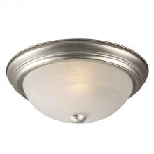  635032PT - Flush Mount - Pewter w/ Marbled Glass