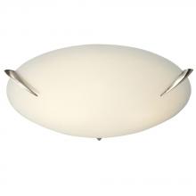  L680232BN016A1 - LED Flush Mount Ceiling Light - in Brushed Nickel finish with Satin White Glass