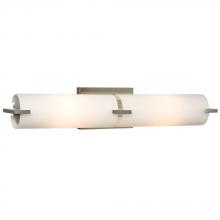  ES710692BN - 2-Light Bath & Vanity Light - in Brushed Nickel finish with Satin White Glass