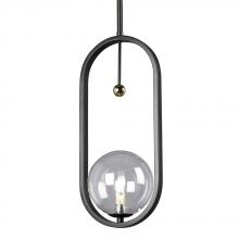  924754BK - Mini Pendant BK w/6", 12" & 18" Ext. Rods