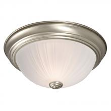  ES625021PT - Flush Mount Ceiling Light - in Pewter finish with Frosted Melon Glass