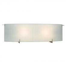  ES790515PTR - 2-Light Bath & Vanity Light - in Pewter finish with Frosted Linen Glass