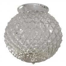 Galaxy Lighting G-D61035 - 6" Clear Diamond Cut Glass for 3.25" Holder