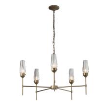 Hubbardton Forge - Canada 105060-SKT-84-CR - Luma 5 Arm Chandelier