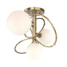 Hubbardton Forge - Canada 121360-SKT-86-GG0712 - Olympus 3-Light Semi-Flush