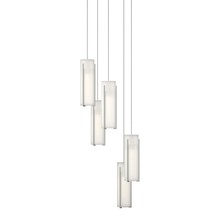 Hubbardton Forge - Canada 131124-SKT-LONG-82-GG0065 - Exos Glass 5-Light Pendant