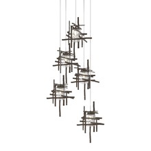 Hubbardton Forge - Canada 131126-SKT-LONG-05-II0728 - Tura 5-Light Seeded Glass Pendant