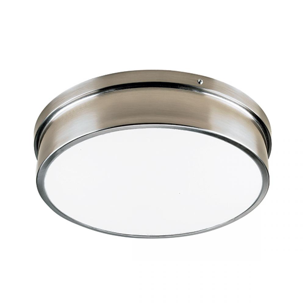 Lunette Flush Mount Brushed Chrome