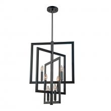 Russell Lighting 277-619/ST/BLK - Carbon Chandeliers