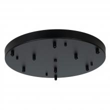 Russell Lighting AC5019/BK - Nova - 9 Port Round Canopy in Black