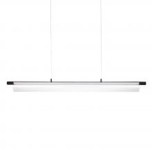  LP1135/BK - Allure - LED 3 CCT Linear Pendant in Black with Ribbed Glass