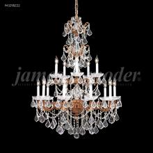 James R Moder 94329GB2GT - Madrid Cast Brass 15Arm Entry Chandelier